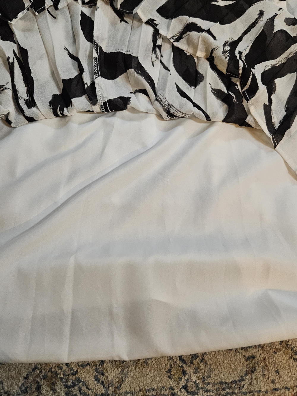 Nine West Gorgeous Pleated Maxi Dress XL Boho Summer Gown - Picture 10 of 11